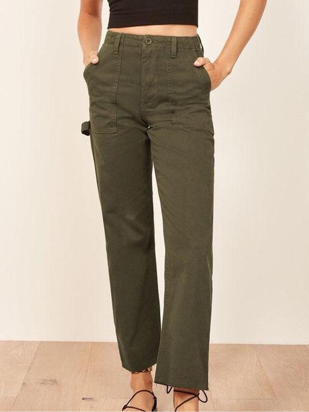 Reformation High-Rise Utility Pants